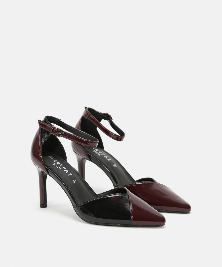 Zapatos tacón puntera combinada image number null